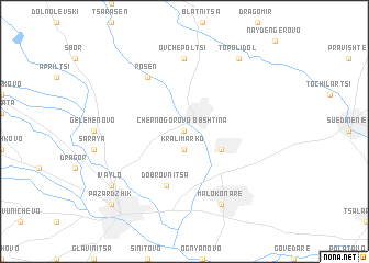 map of Obshtina Chernogorovo